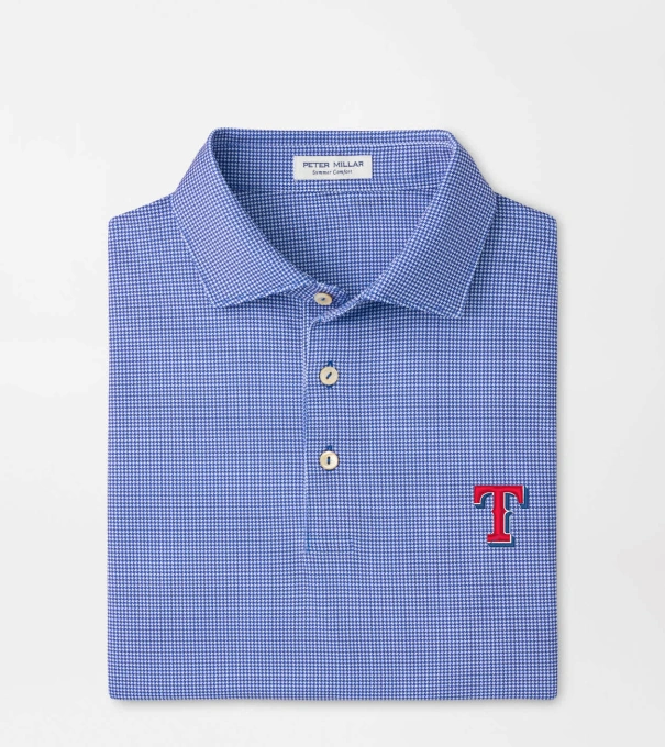 Texas Rangers Border Performance Jersey Polo in Blue3