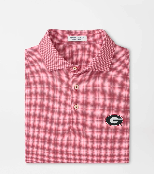 Georgia Border Performance Jersey Polo in Red3