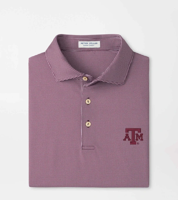 Texas A&M Border Performance Jersey Polo in Maroon3