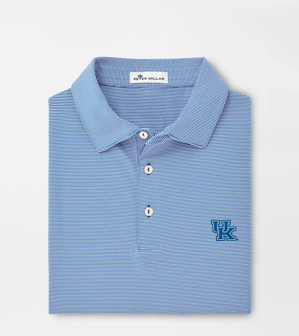 Kentucky Jubilee Stripe Performance Polo in Blue3