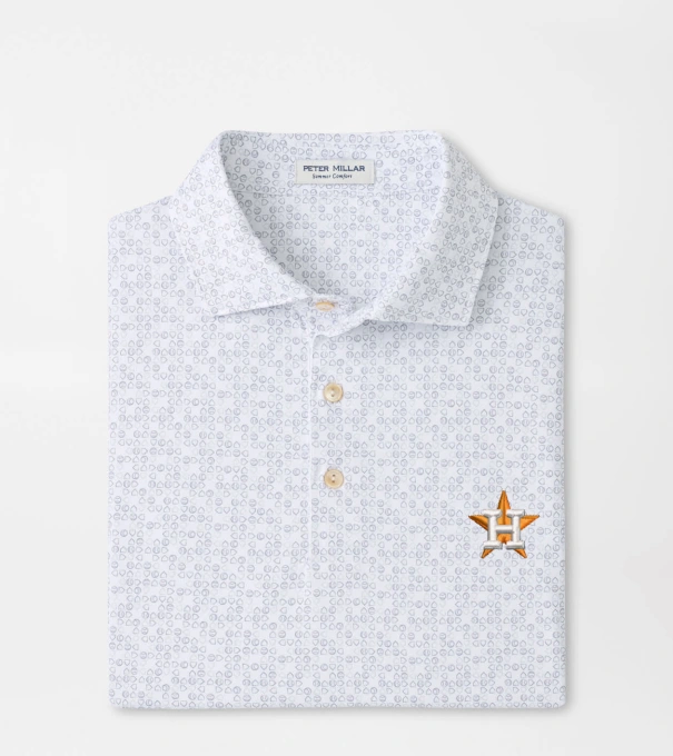 Houston Astros Bases Loaded Performance Jersey Polo in White
