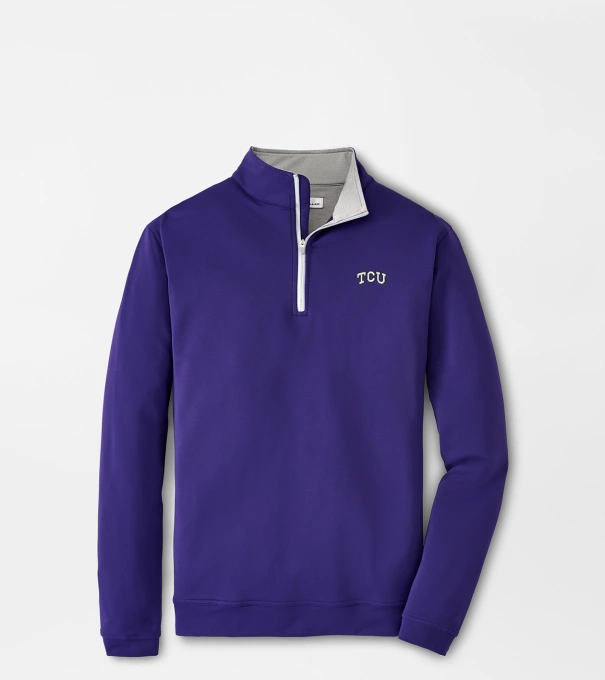 TCU Perth Performance Quarter-Zip in Purple2