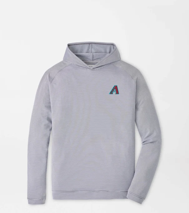Arizona Diamondbacks Pine Sugar Stripe Performance Hoodie in Iron