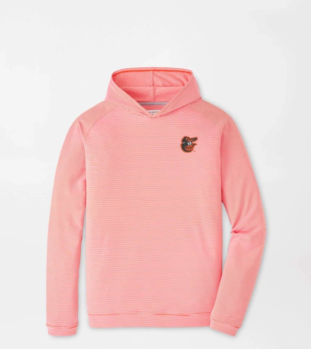 Baltimore Orioles Pine Sugar Stripe Performance Hoodie in Orange6