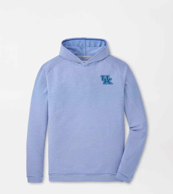 Kentucky Pine Sugar Stripe Performance Hoodie in Blue3