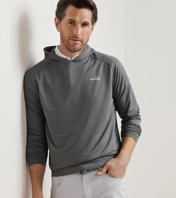 Seattle Seahawks Pine Performance Hoodie in Iron