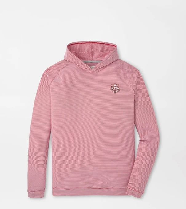 Indiana National Champions Pine Sugar Stripe Performance Hoodie in Crimson1
