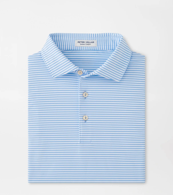 Hales Performance Jersey Polo in Cottage Blue