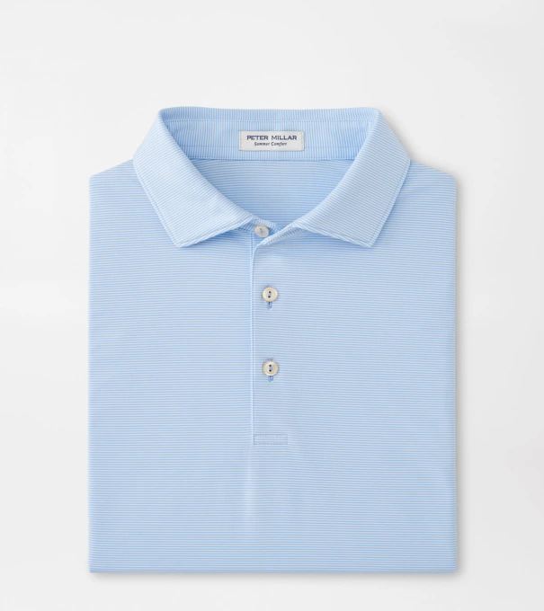 Jubilee Performance Jersey Polo in Cottage Blue