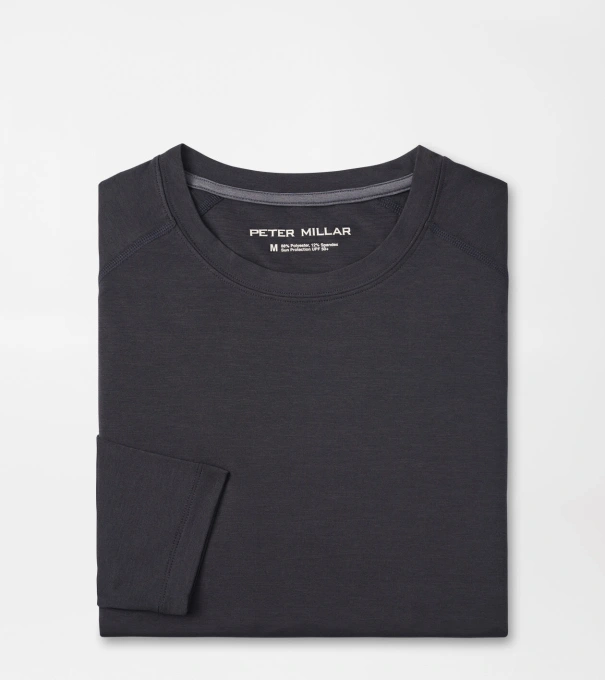 Aurora Performance Long-Sleeve T-Shirt in Black