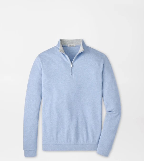 Crown Comfort Quarter-Zip Pullover in Cottage Blue