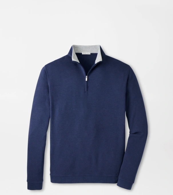 Crown Comfort Quarter-Zip Pullover in Navy