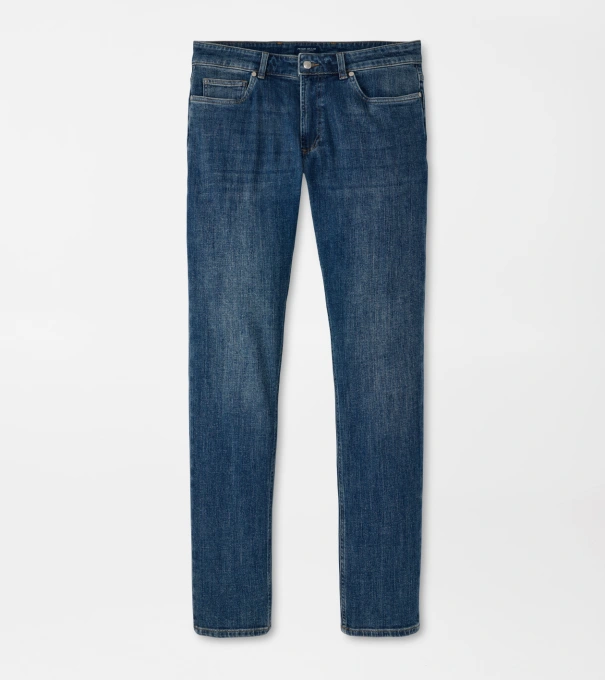 Vintage Washed Five-Pocket Denim in TRUE BLUE WASH