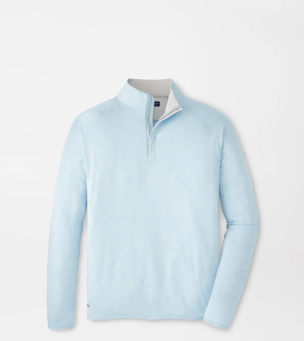 Stealth Performance Quarter-Zip in Blue Frost