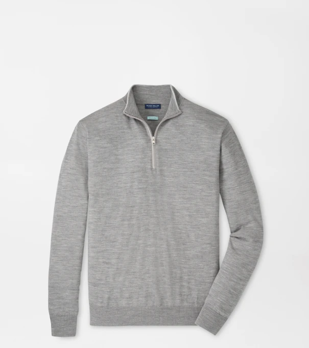 Excursionist Flex Quarter-Zip Jumper in Gale Grey