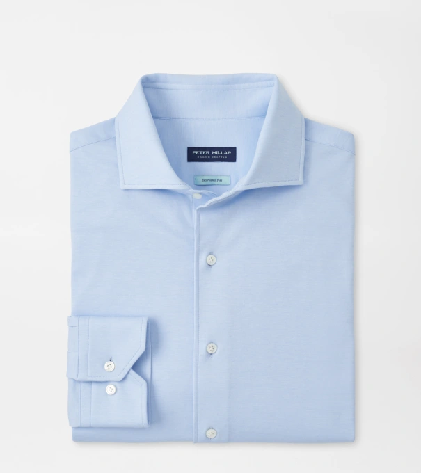 Excursionist Flex Solid Sport Shirt in Blue Frost