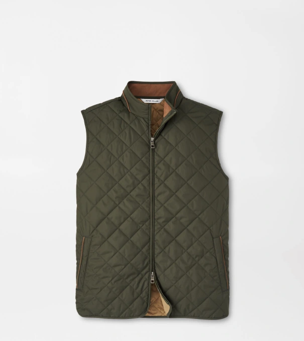 Essex Vest in Dark Olive