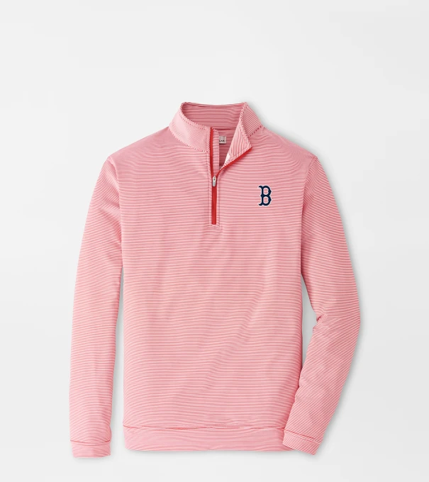 Boston Red Sox Perth Performance Quarter-Zip in Red3/White