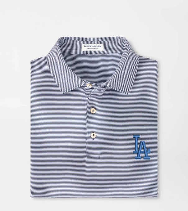 Los Angeles Dodgers Jubilee Performance Jersey Polo in Navy