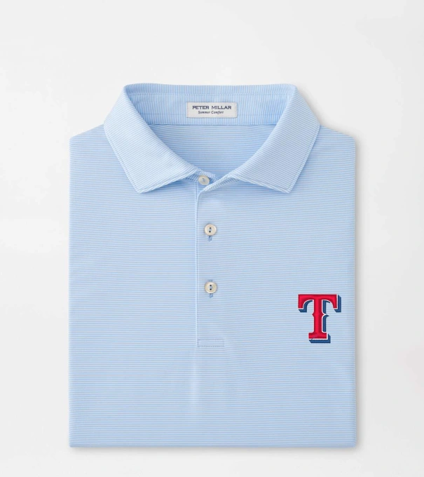 Texas Rangers Jubilee Performance Jersey Polo in Cottage Blue