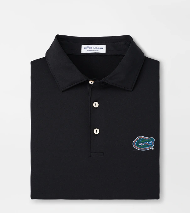 Florida Solid Performance Polo in Black