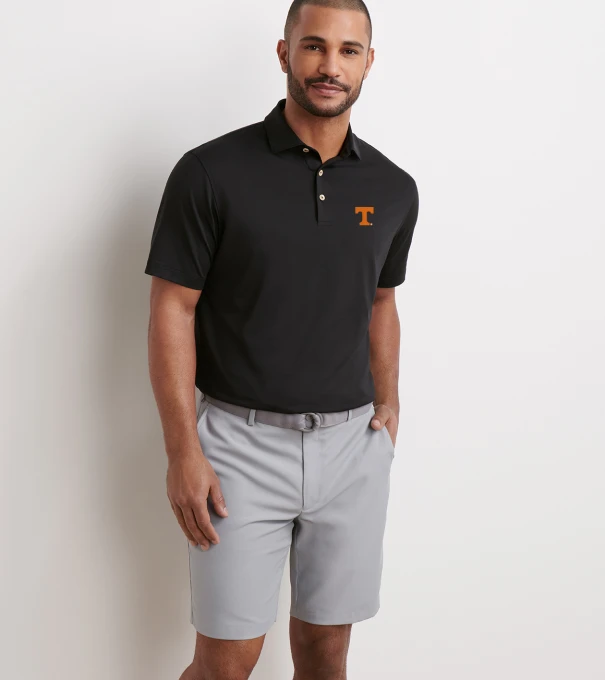 Tennessee Solid Performance Jersey Polo in Black