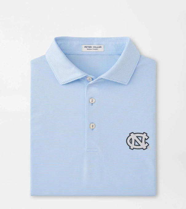 UNC Chapel Hill Jubilee Performance Jersey Polo in Cottage Blue