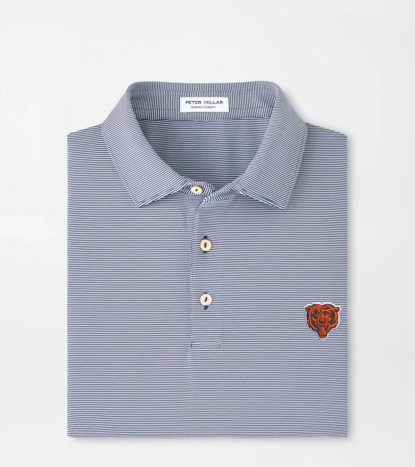 Chicago Bears Jubilee Performance Jersey Polo in Navy