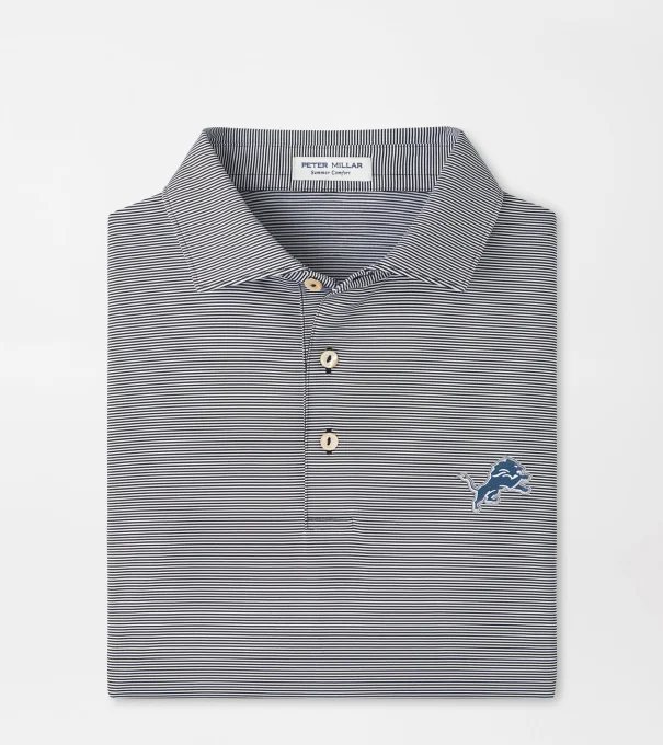 Detroit Lions Jubilee Performance Jersey Polo in Black