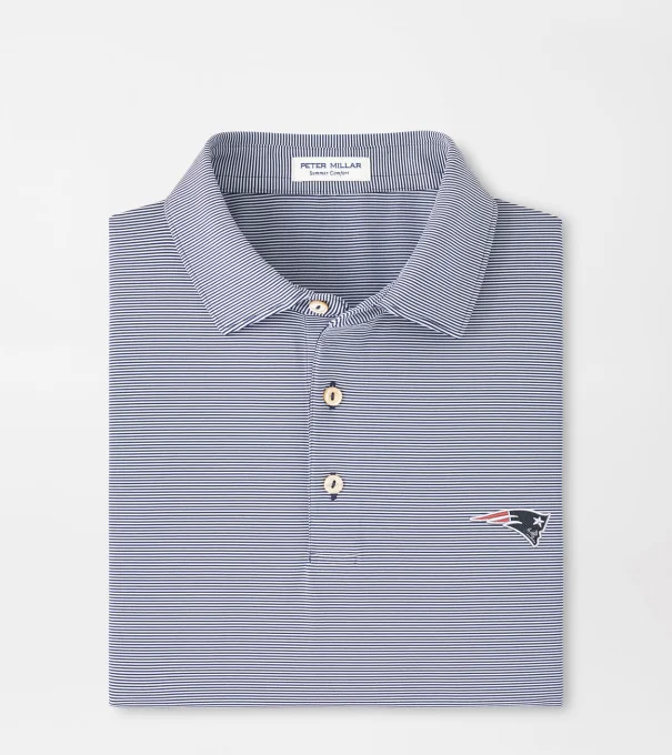 New England Patriots Jubilee Performance Jersey Polo in Navy