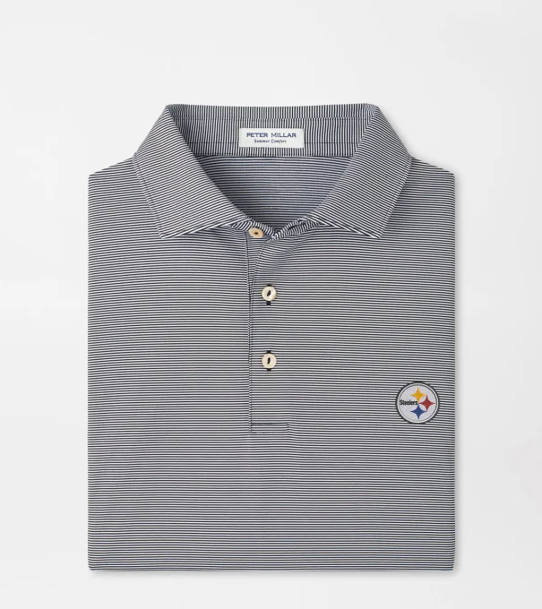 Pittsburgh Steelers Jubilee Performance Jersey Polo in Black