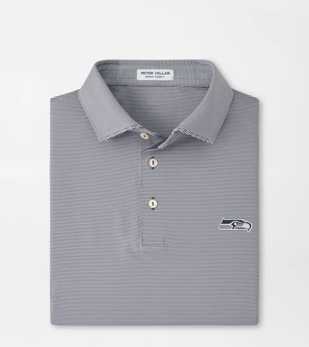 Seattle Seahawks Jubilee Performance Jersey Polo in Iron