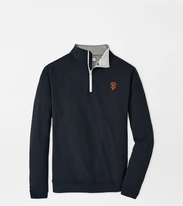 San Francisco Giants Perth Performance Quarter-Zip in Black