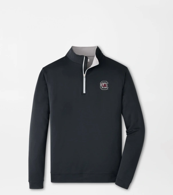 South Carolina Perth Performance Quarter-Zip in Black