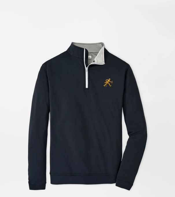Wake Forest Walking Deacon Perth Performance Quarter-Zip in Black