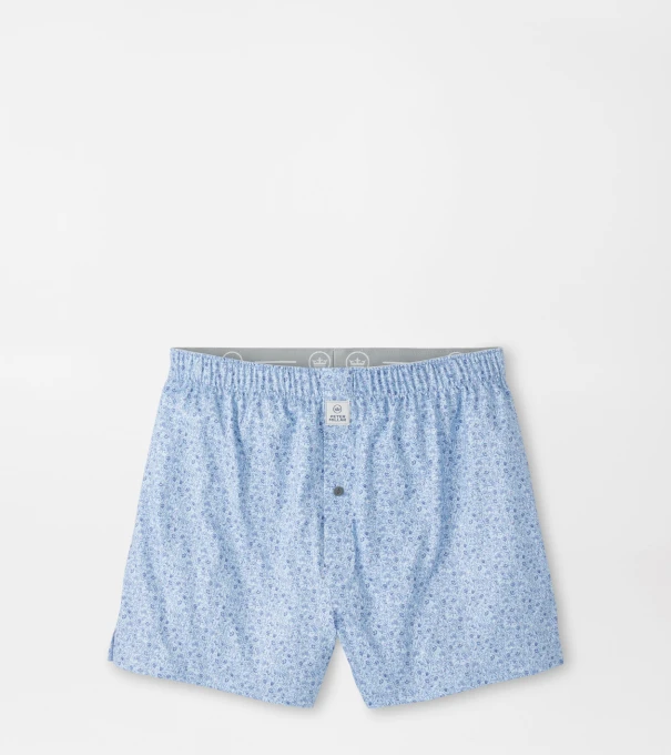 Parker Performance Boxer Short in Stream Blue