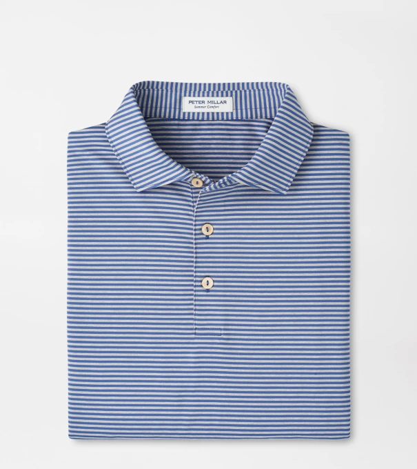 Hales Performance Jersey Polo in Windsor Blue