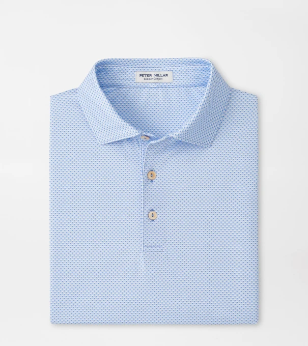Medina Performance Jersey Polo in BLUEBIRD