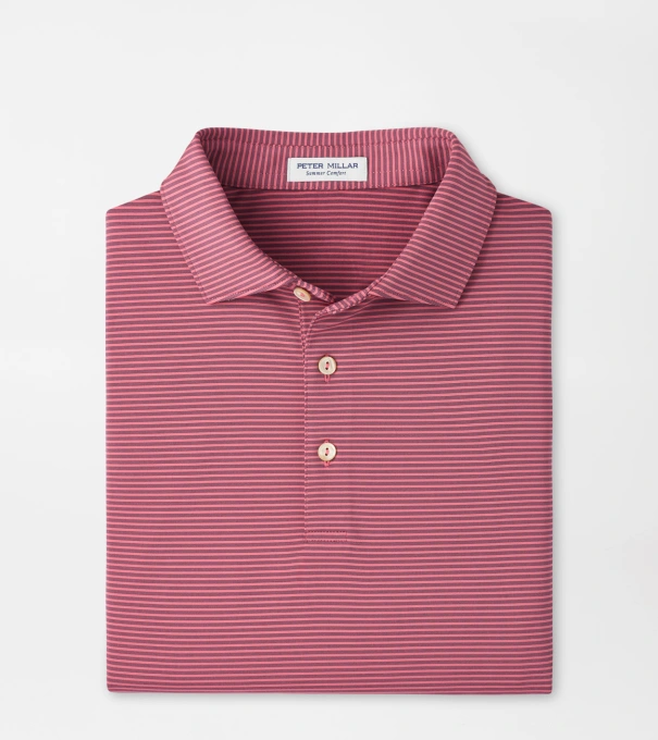 Bolt Performance Jersey Polo in Chili Red