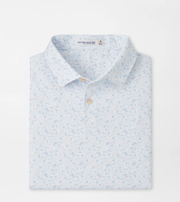 Featherweight Land Of The Free Performance Polo in White