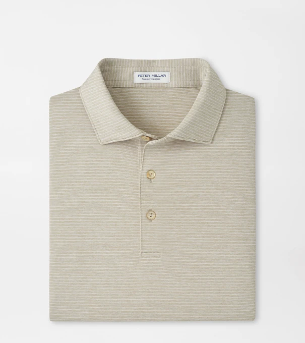 Highlands Performance Jersey Polo in BISCUIT
