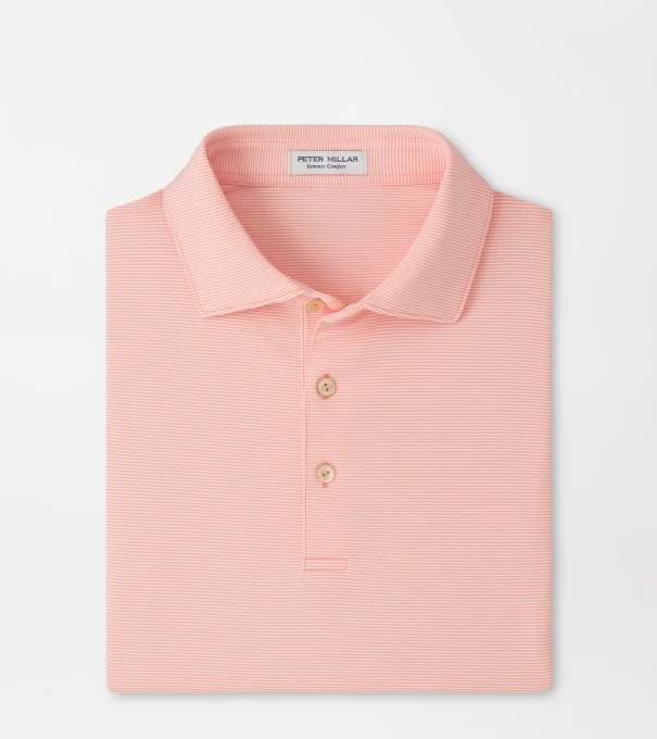 Jubilee Performance Jersey Polo in SUMMER APRICOT