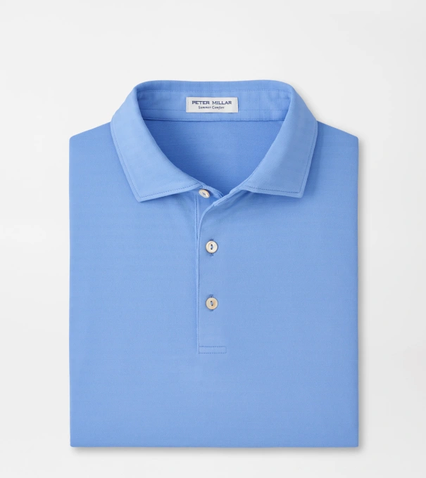 Clark Performance Jersey Polo in BLUEBIRD