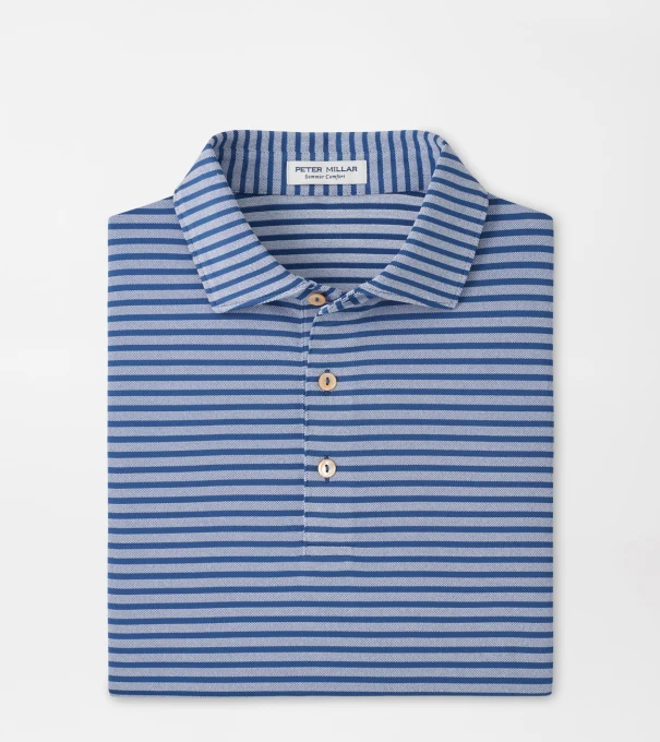 Clark Performance Jersey Polo in Windsor Blue