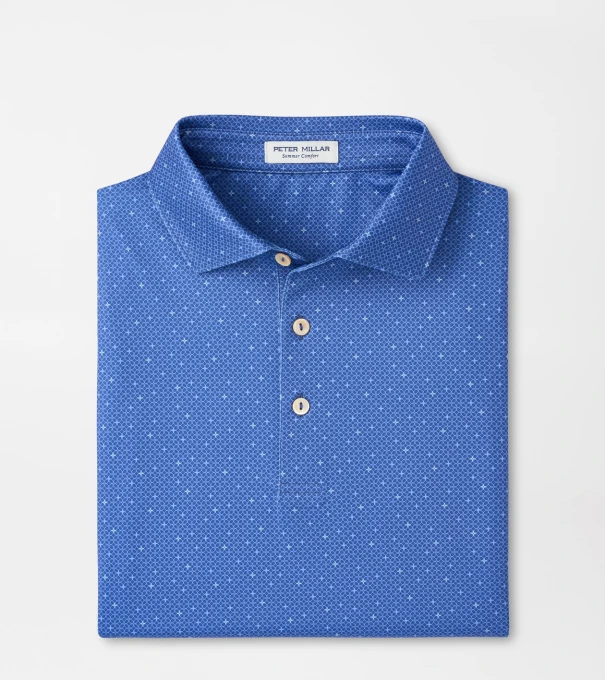 Barrier Performance Jersey Polo in Windsor Blue