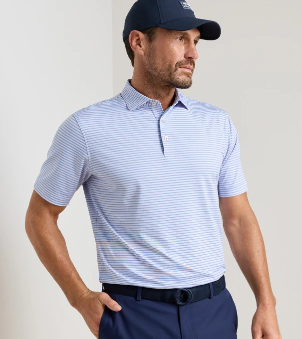 Owens Performance Jersey Polo in BLUEBIRD