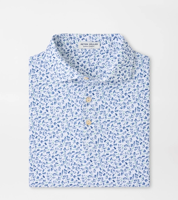 Wilkins Performance Jersey Polo in White