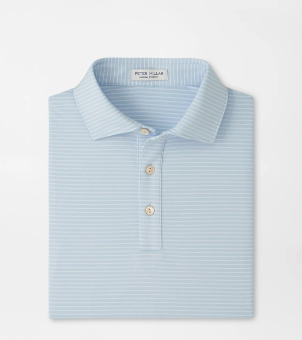 Merion Performance Jersey Polo in Stream Blue