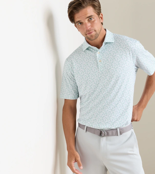Cheers Performance Jersey Polo in White