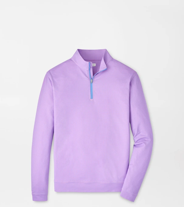 Perth Basketweave Performance Quarter-Zip in PINK PARFAIT
